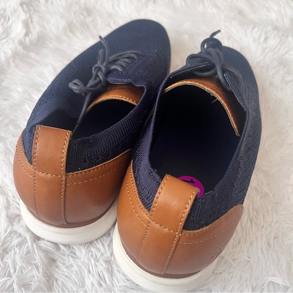 G.H. Bass & Co. Mens Kole Knit UL X Casual Oxford Shoe - 10.5 M Navy/Tan - Picture 7 of 15